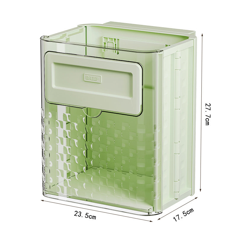 Space-saving kitchen hanging bin in available color option