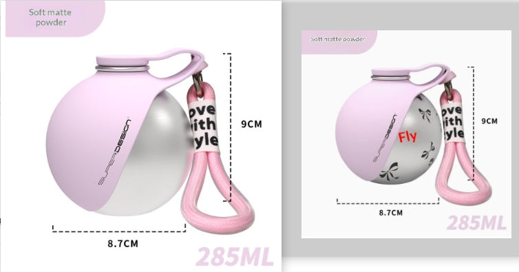 Portable dog drinking bottle in color option