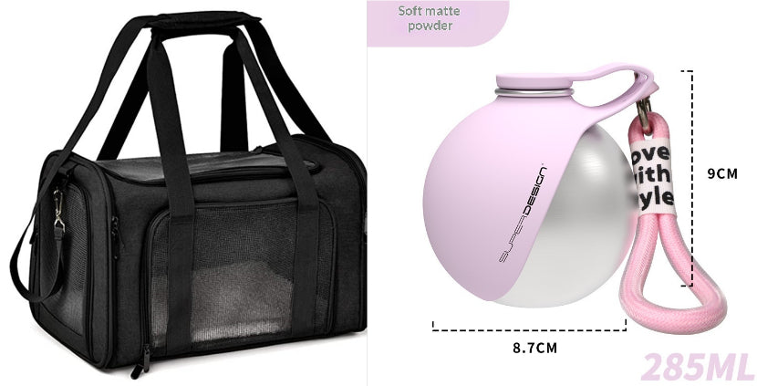 Dog water bottle travel accessory product view