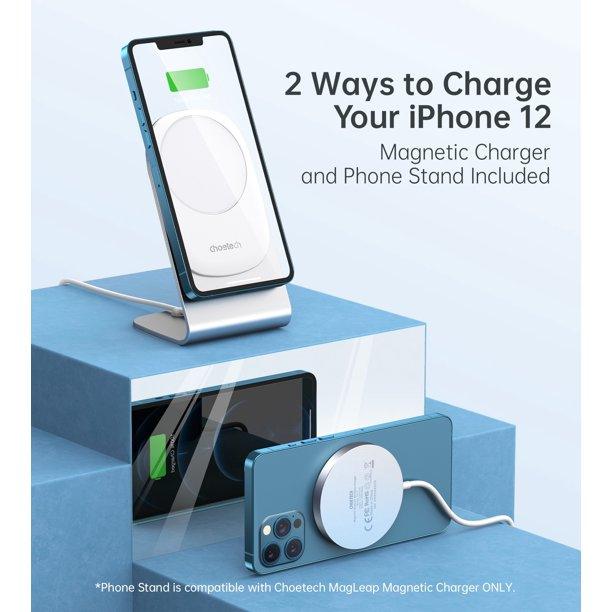 Wireless charging stand with anti-slip silicone contact surface