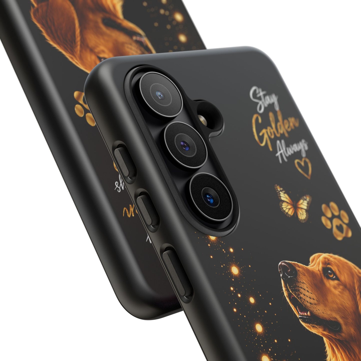 Golden Retriever Phone Case - "Stay Golden Always" Protective Tough Case