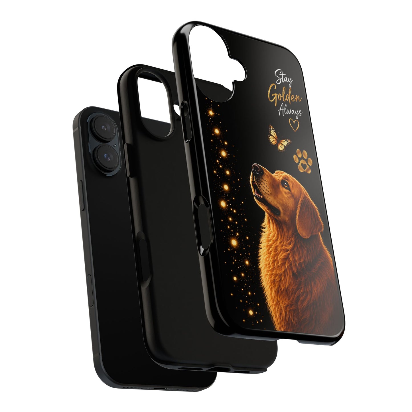 Golden Retriever Phone Case - "Stay Golden Always" Protective Tough Case
