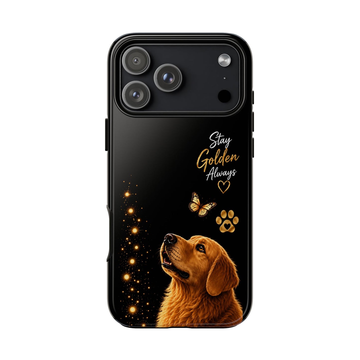 Golden Retriever Phone Case - "Stay Golden Always" Protective Tough Case