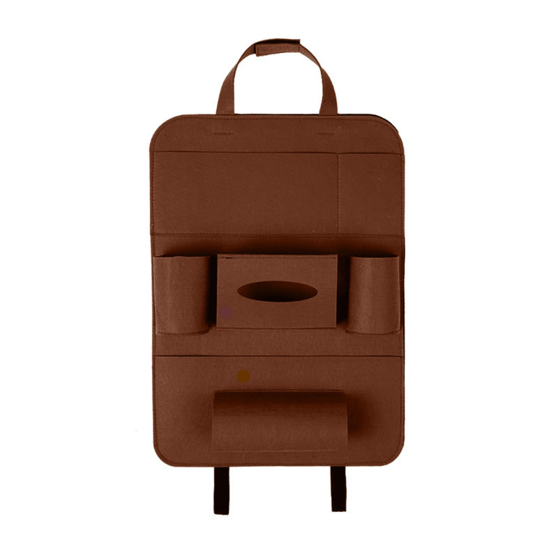 Multi-pocket seat-back storage organizer