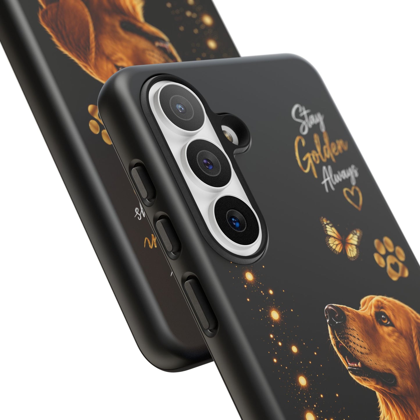 Golden Retriever Phone Case - "Stay Golden Always" Protective Tough Case