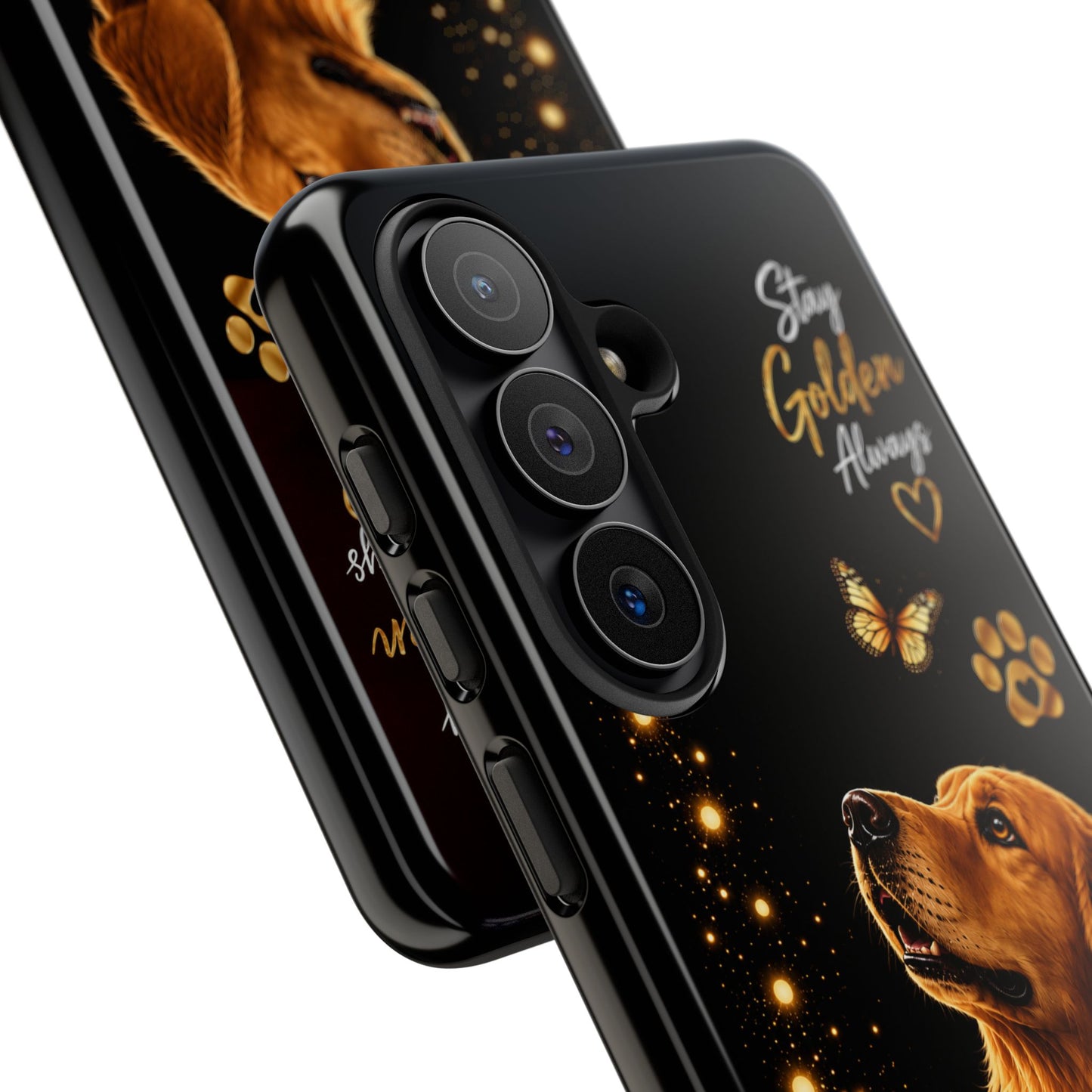 Golden Retriever Phone Case - "Stay Golden Always" Protective Tough Case
