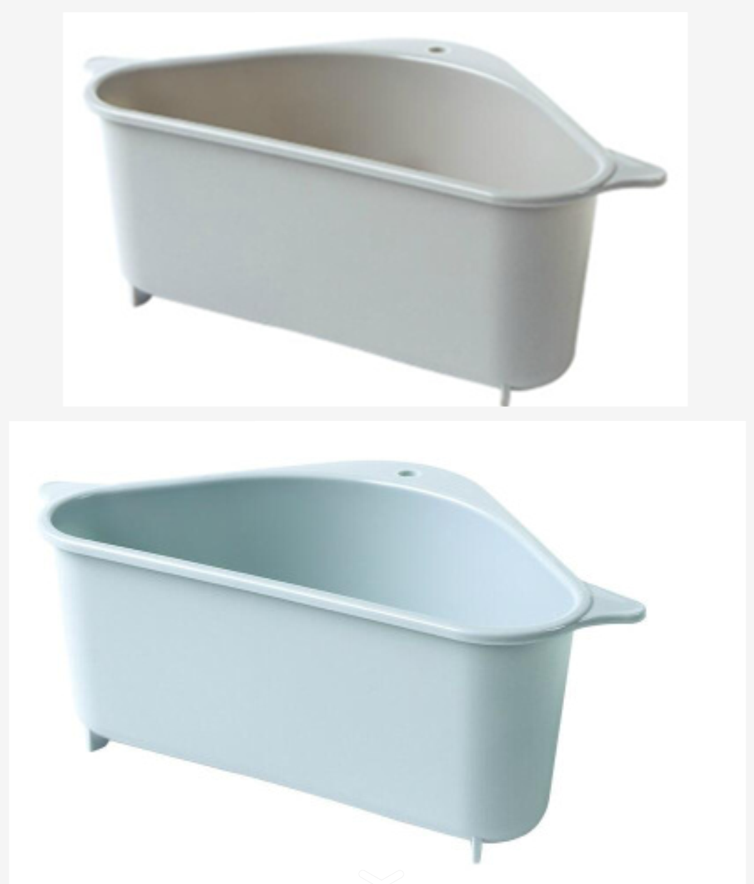 Sink-side sponge holder with open drain design
