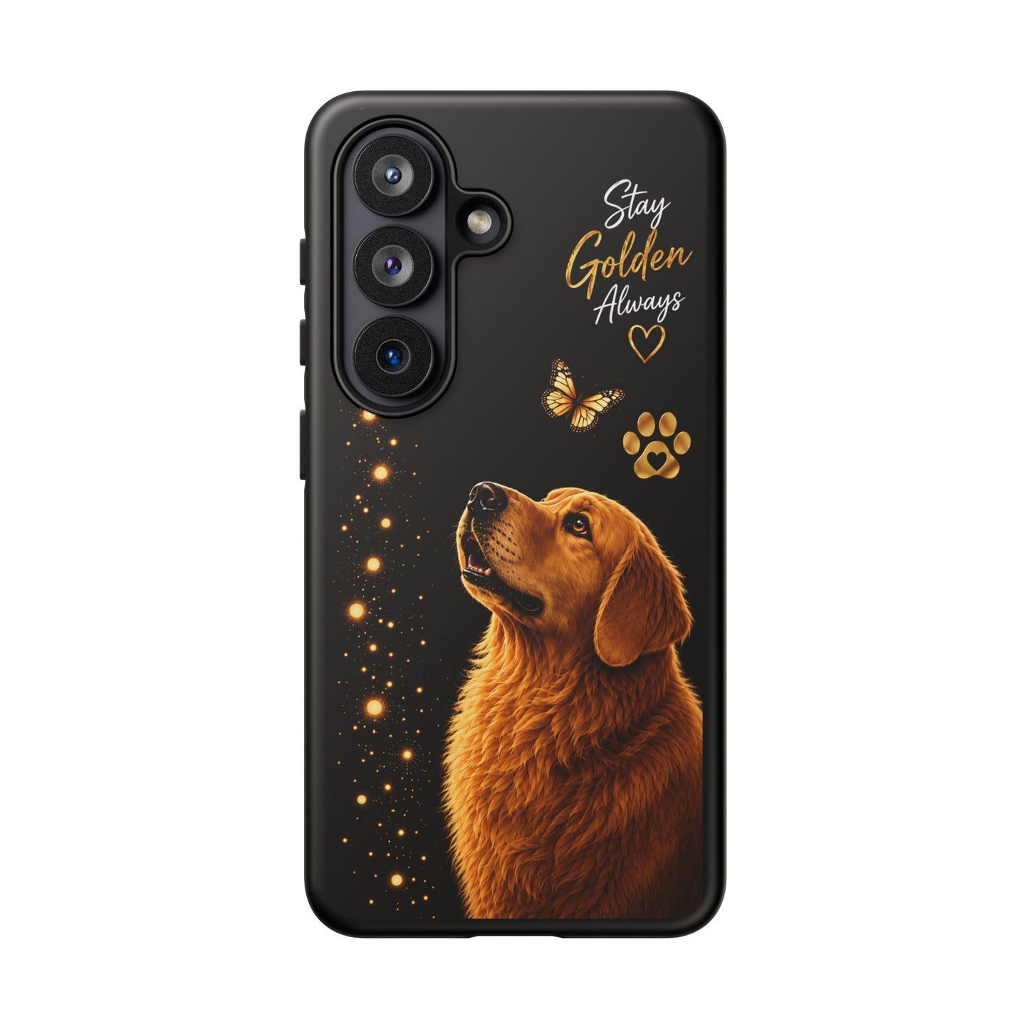 Golden Retriever Phone Case - "Stay Golden Always" Protective Tough Case