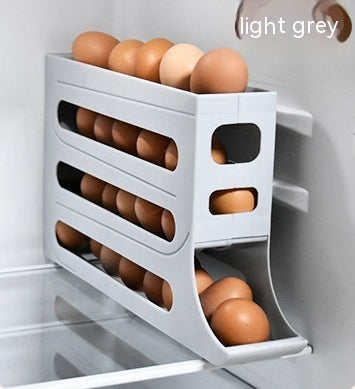Rolling Egg Storage Tray - Space-Saving Refrigerator Organizer product image