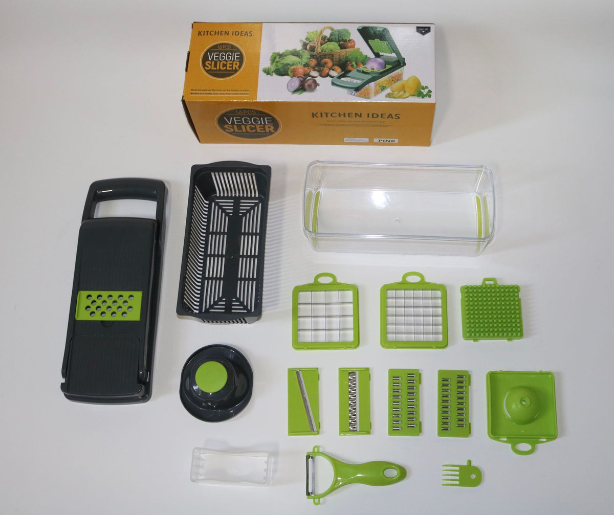 Multi-blade vegetable slicer and julienne cutter product view