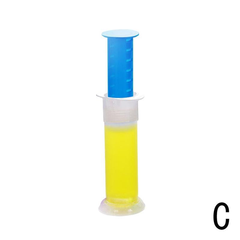 Freshening toilet bowl gel stamp color option