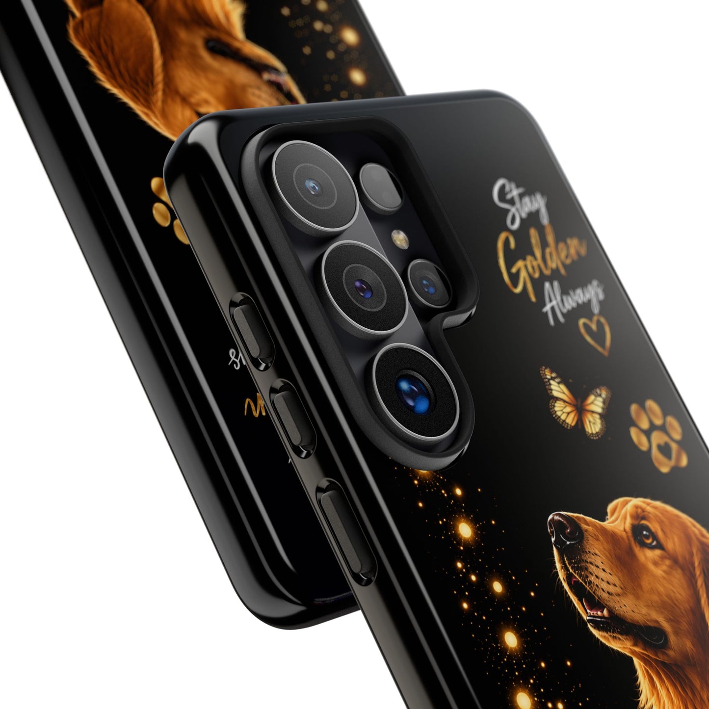 Golden Retriever Phone Case - "Stay Golden Always" Protective Tough Case