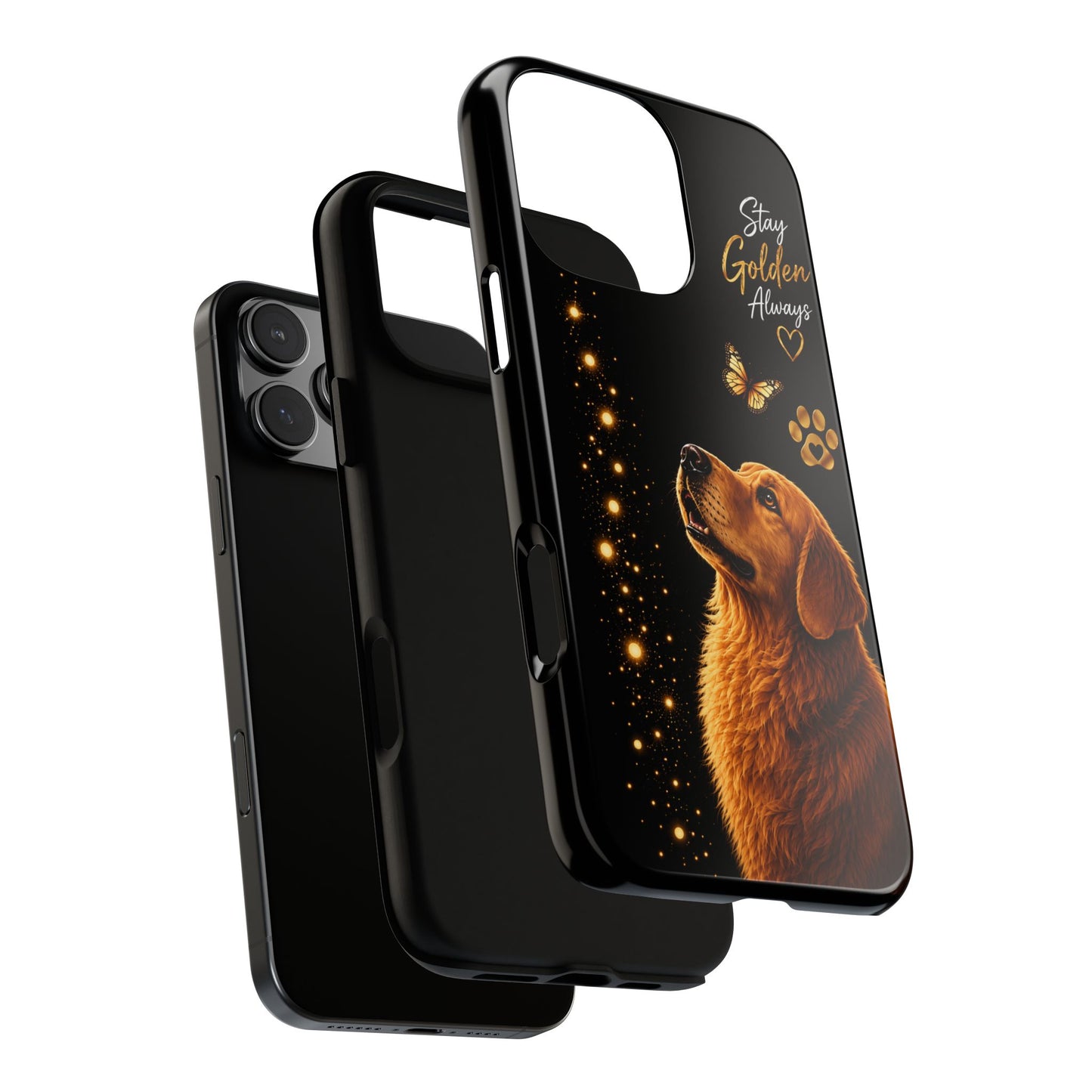 Golden Retriever Phone Case - "Stay Golden Always" Protective Tough Case