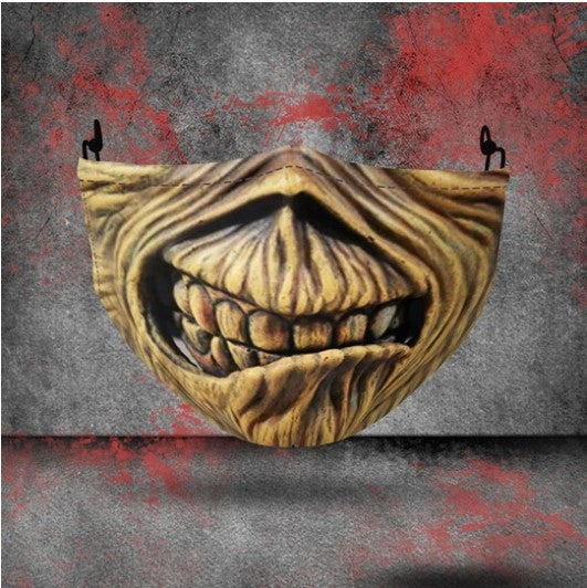 Spooky printed Halloween mask style option