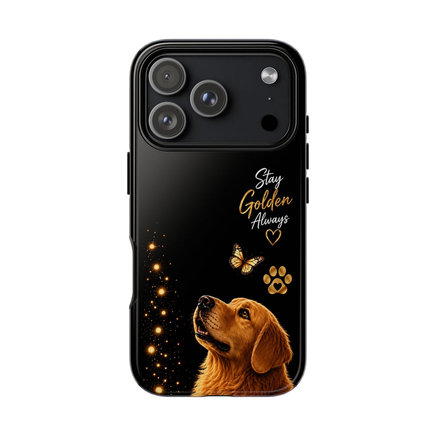 Golden Retriever Phone Case - "Stay Golden Always" Protective Tough Case