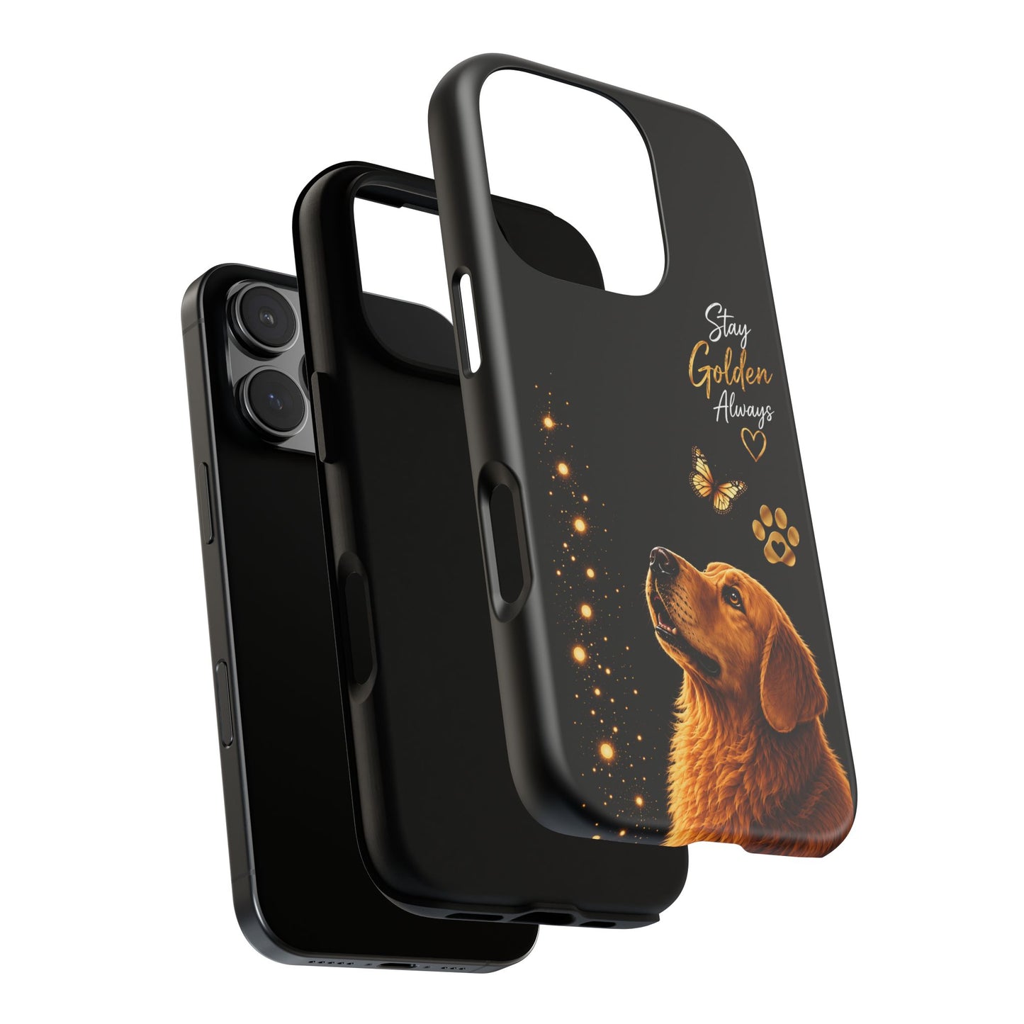 Golden Retriever Phone Case - "Stay Golden Always" Protective Tough Case