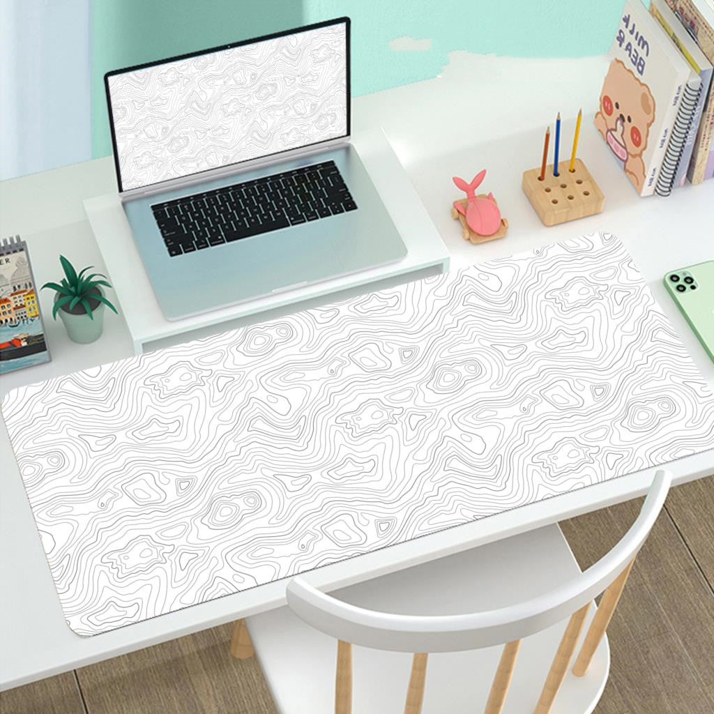Gaming mouse pad with extended surface for desk use