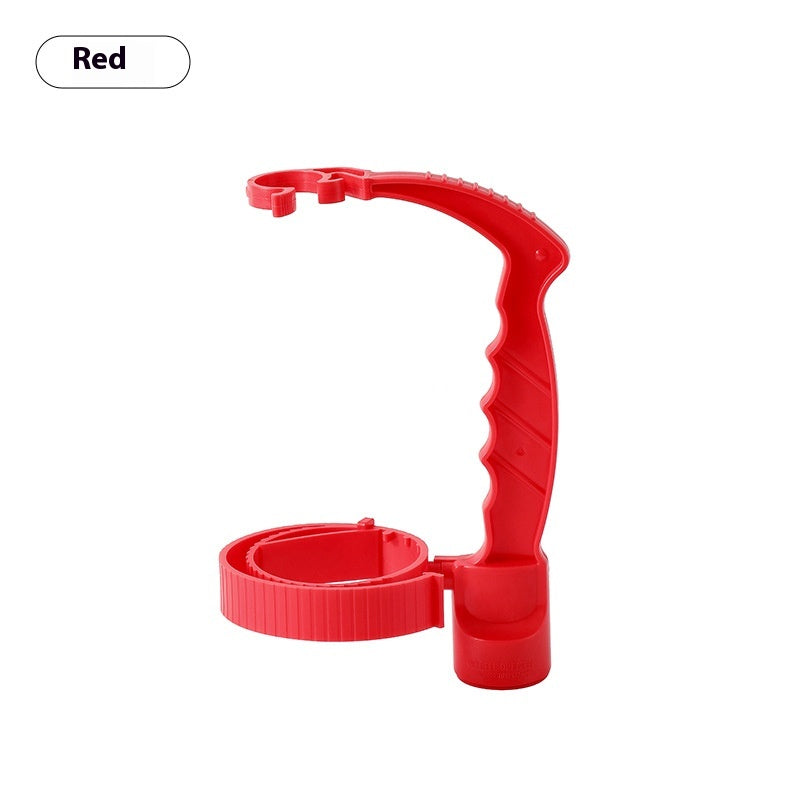 Kitchen bottle grip handle adjustable holder detail