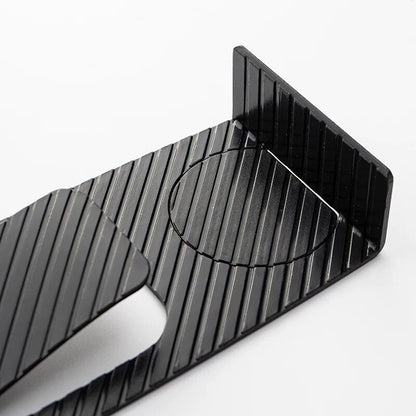 Compact no-drill door stopper in color option