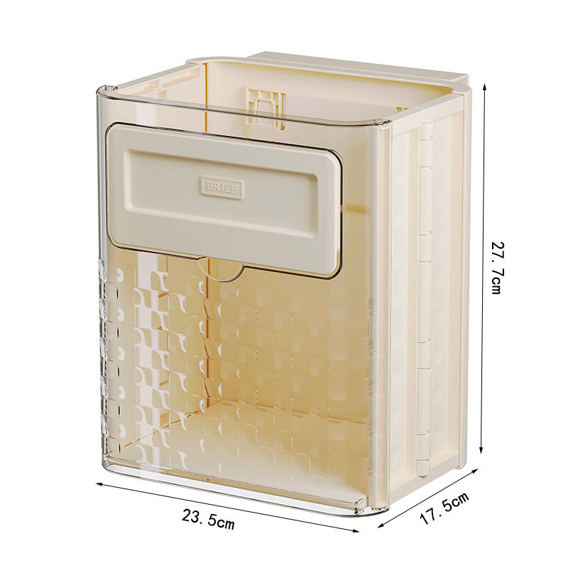 10L Foldable Hanging Trash Can - Space-Saving Kitchen Bin product image