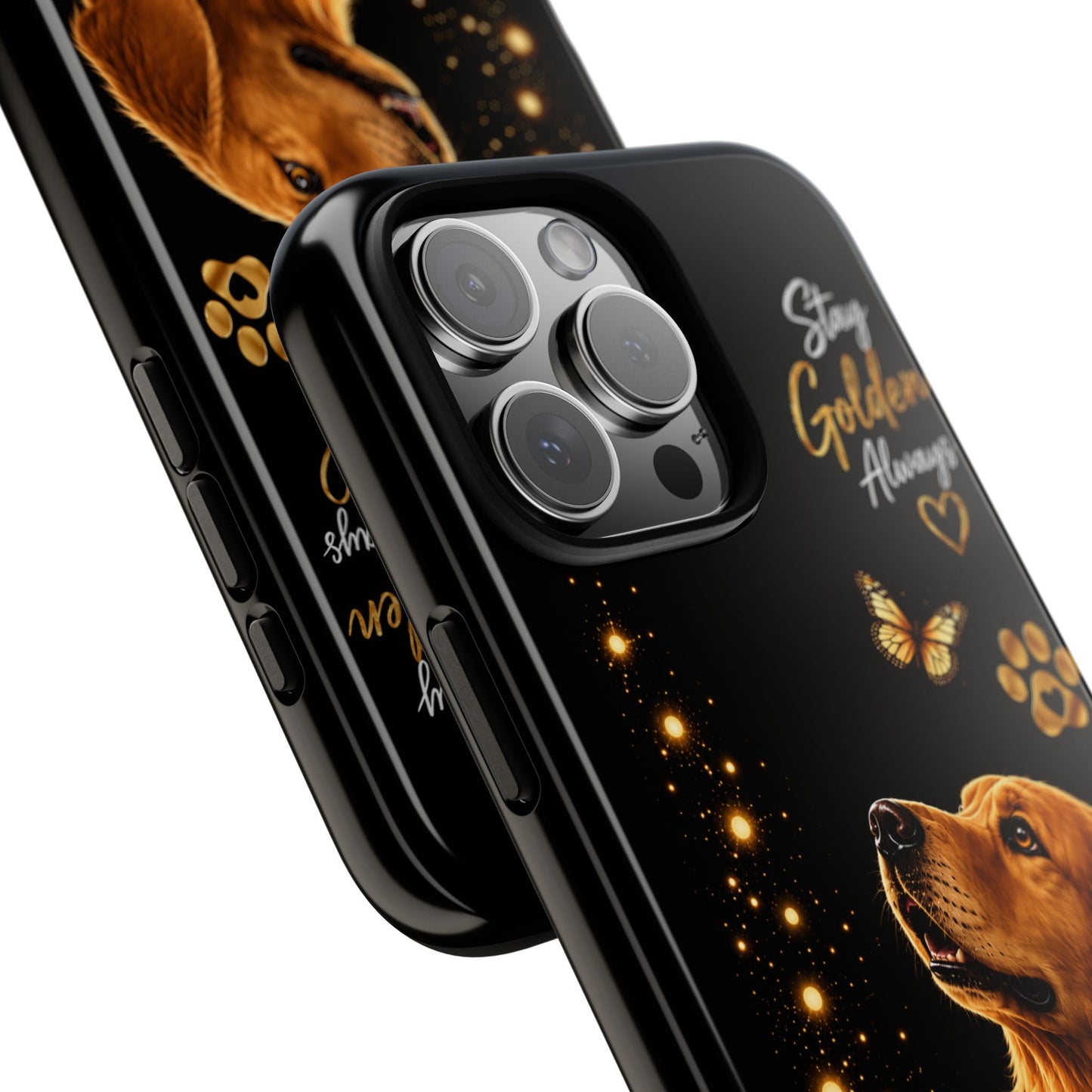 Golden Retriever Phone Case - "Stay Golden Always" Protective Tough Case