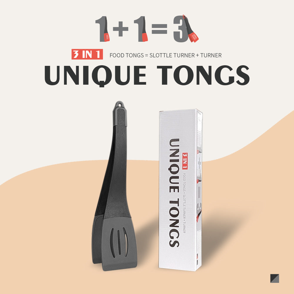 3-in-1 silicone spatula tongs alternate product view