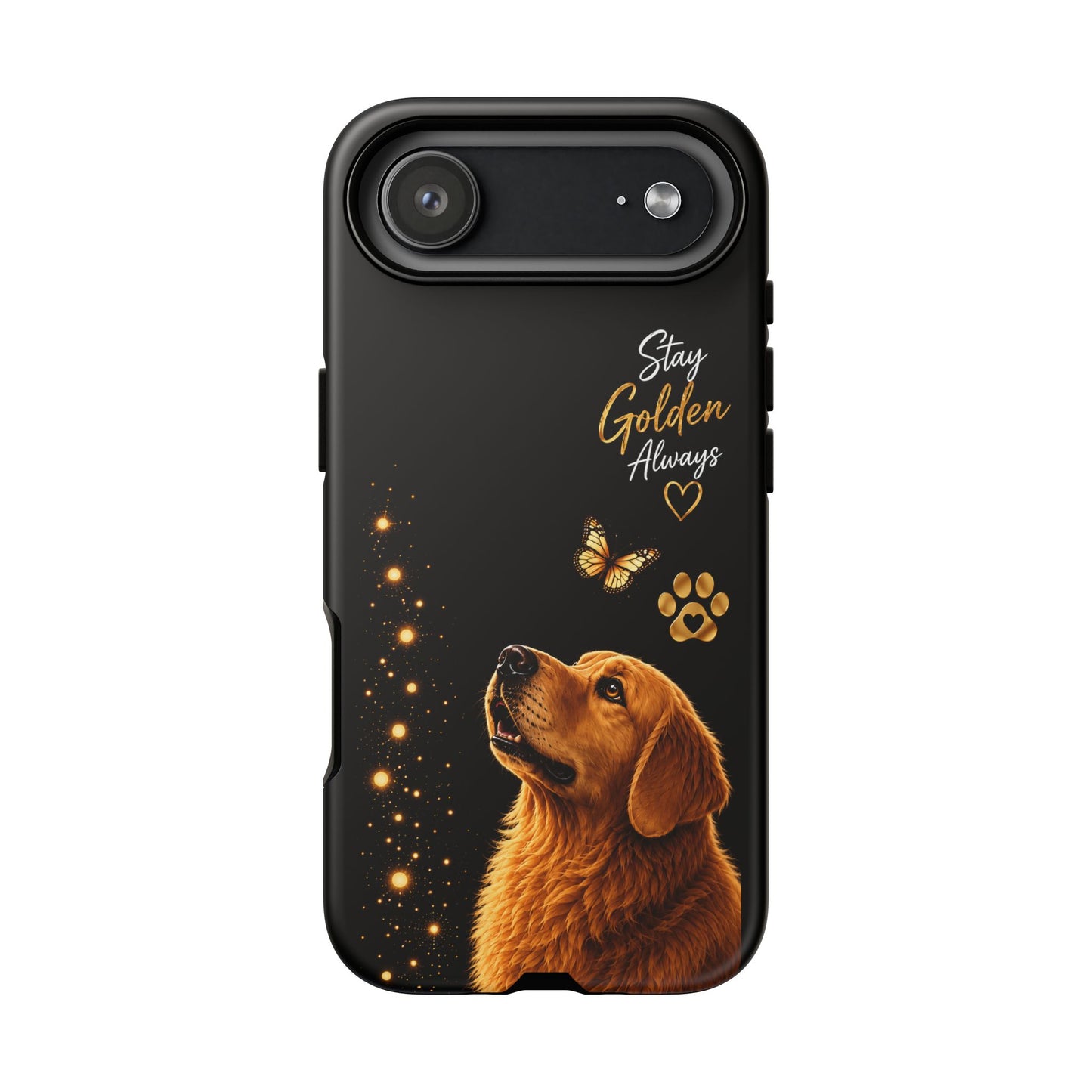 Golden Retriever Phone Case - "Stay Golden Always" Protective Tough Case