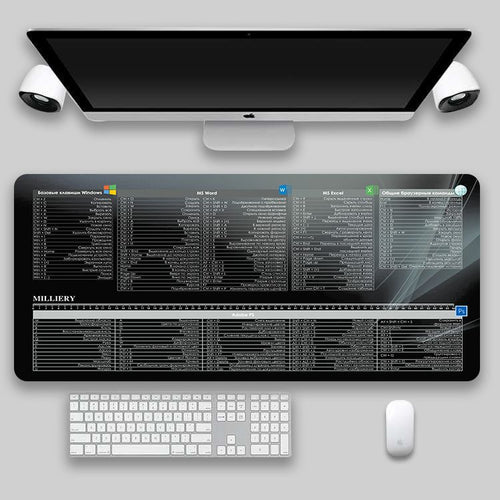Shortcut Key Desk Mat - Oversized Keyboard & Mouse Pad product image