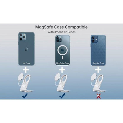 CHOETECH magnetic phone charging stand side view
