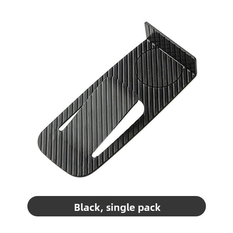 Adhesive door stopper for helping control door movement