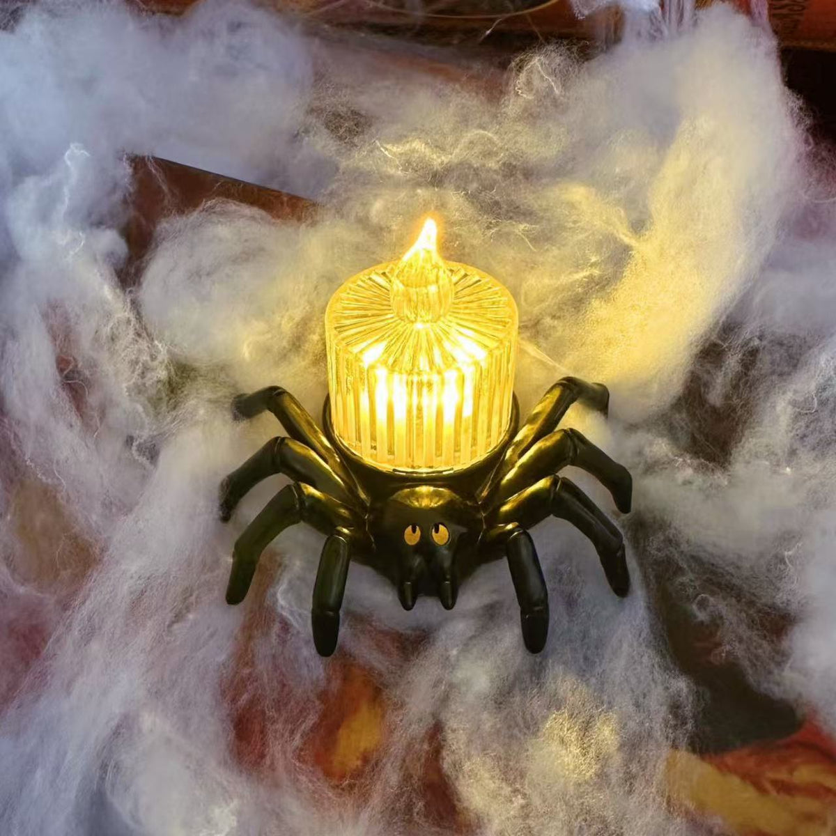Spider-themed Halloween party light design option