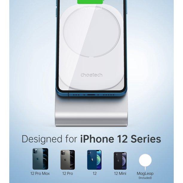 Magnetic wireless charger stand and included charging cable
