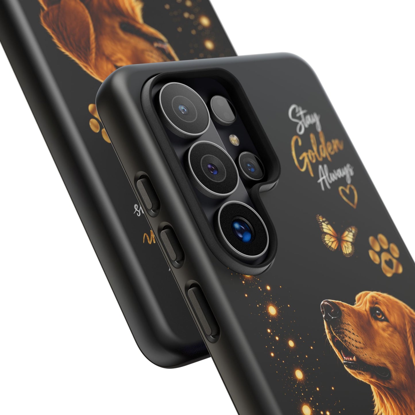 Golden Retriever Phone Case - "Stay Golden Always" Protective Tough Case