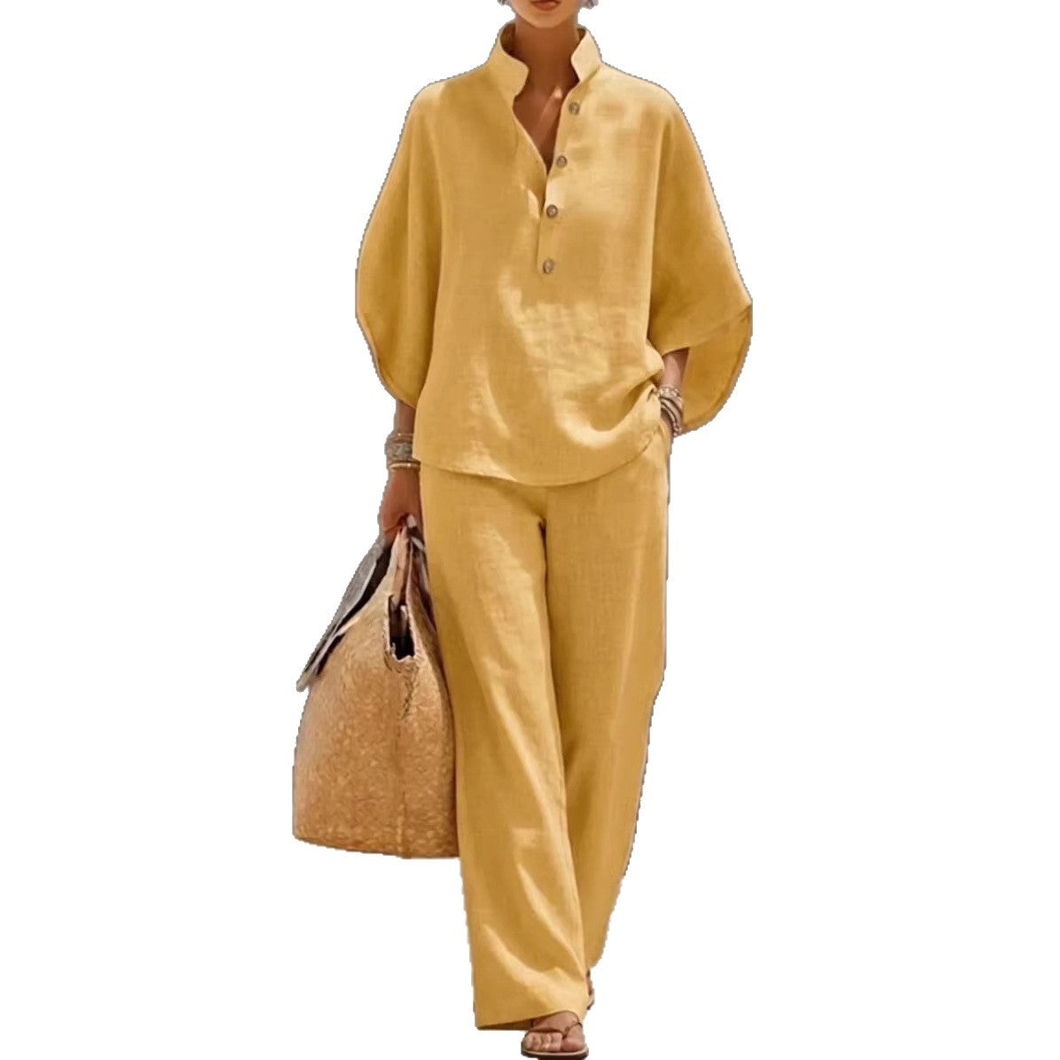 Women's relaxed top and trousers set product view
