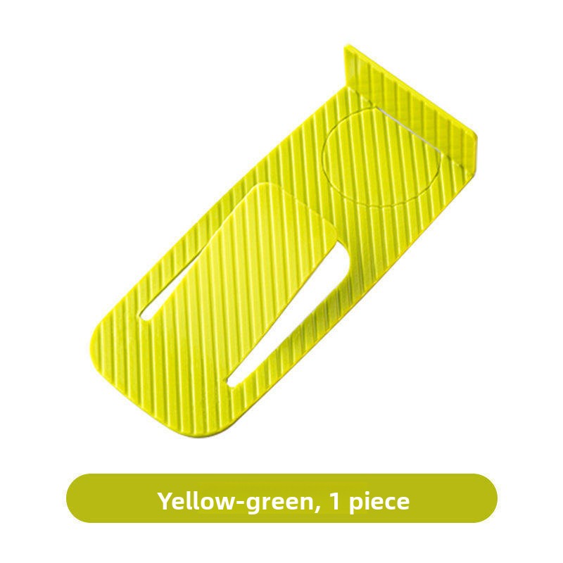 Compact adhesive door holder in available color option