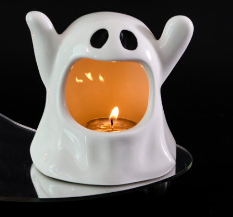 Halloween Ceramic Ghost Ornaments - Cute Spooky Decor product image