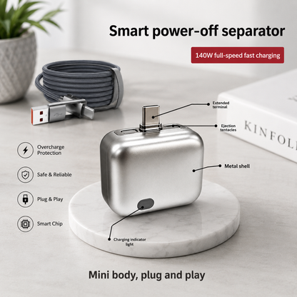 Smart Auto-Disconnect USB-C Charging Adapter