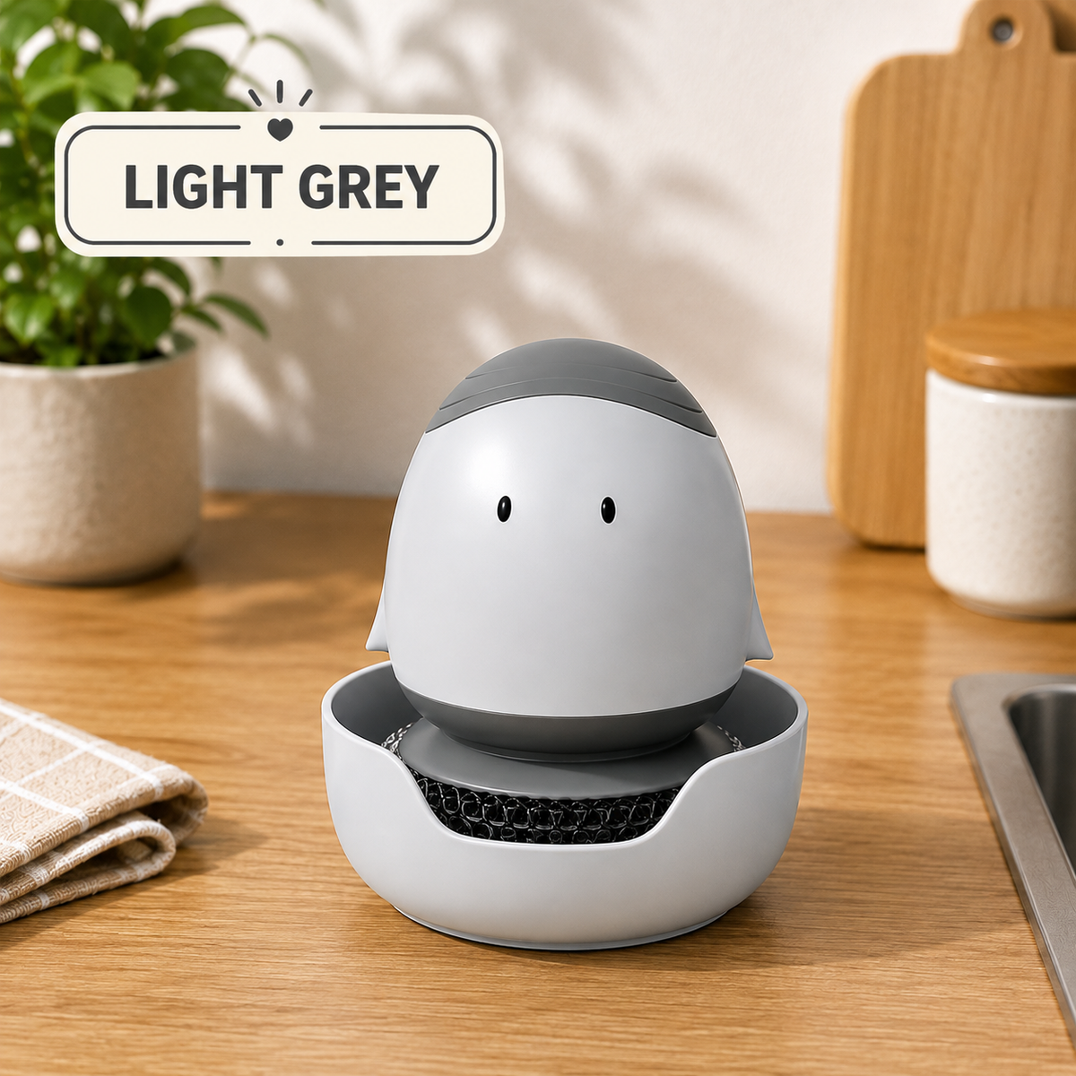 Refillable kitchen dish scrubber product view