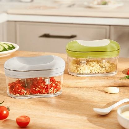 Multi-function hand-push garlic press product view