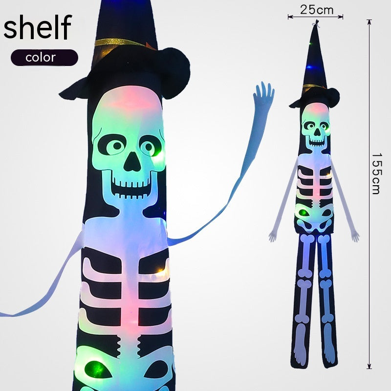 Battery-powered Halloween light for seasonal display