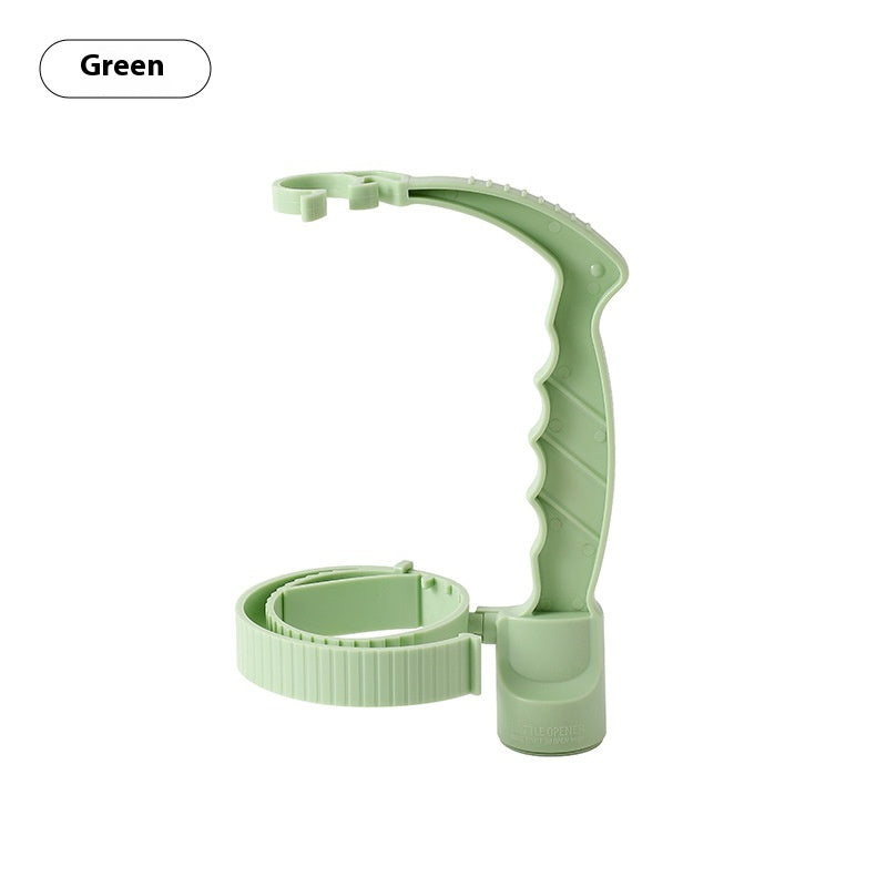 Adjustable easy-grip handle for pouring bottles