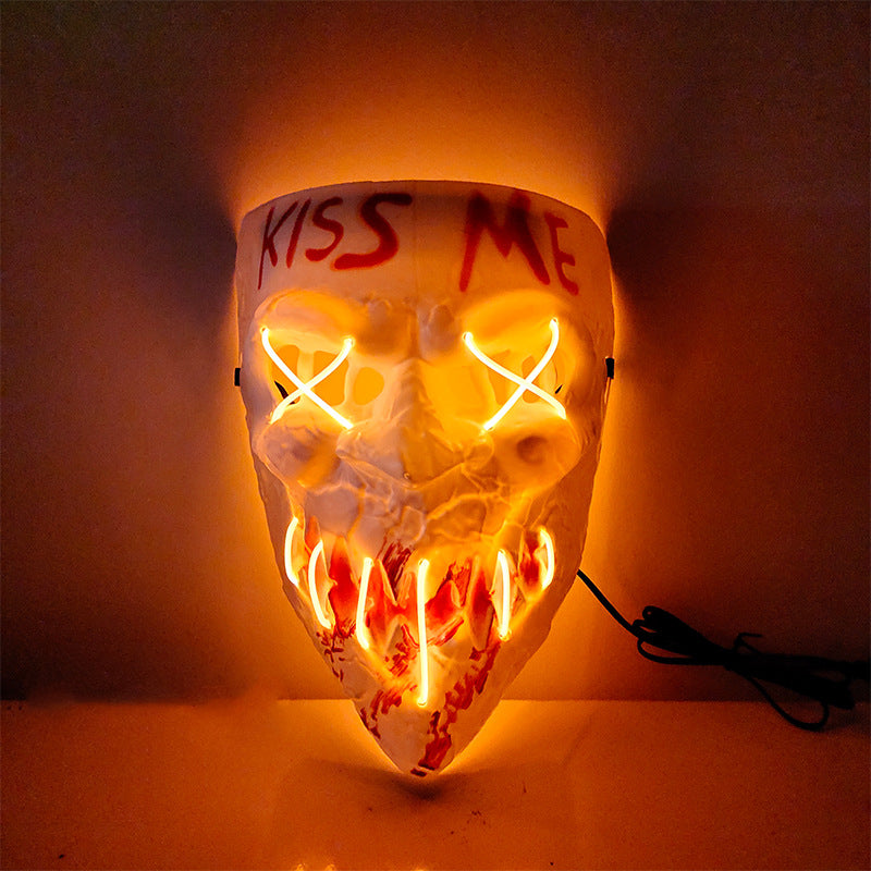 Glowing Halloween costume mask product view