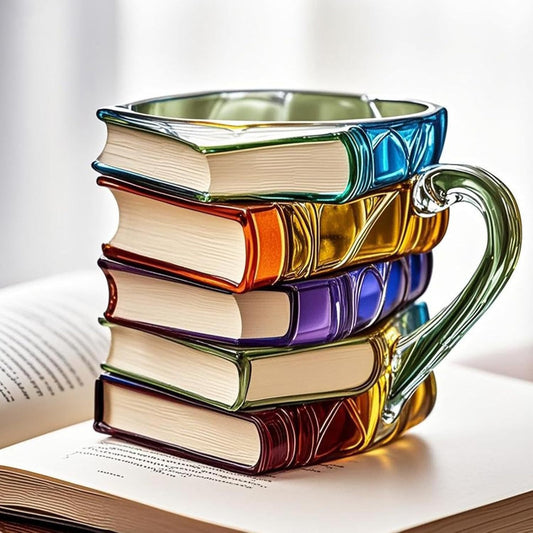 Book-Shaped Glass Mug - Creative Gift for Readers product image
