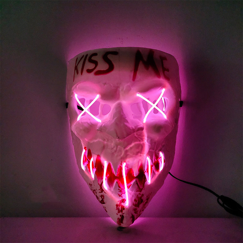 Halloween LED costume mask design option