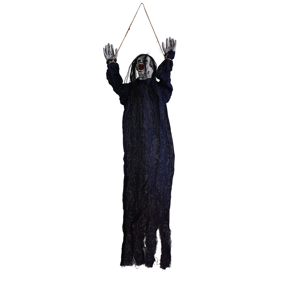 Large hanging ghost decoration for Halloween party display