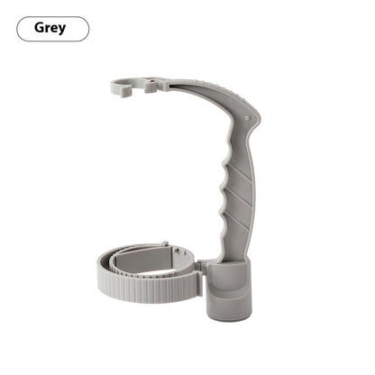 Adjustable bottle pouring handle for compatible bottles