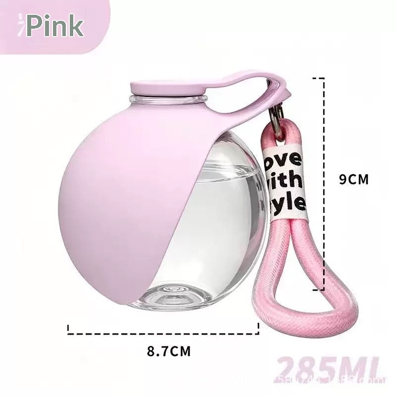 Portable pet hydration bottle product configuration