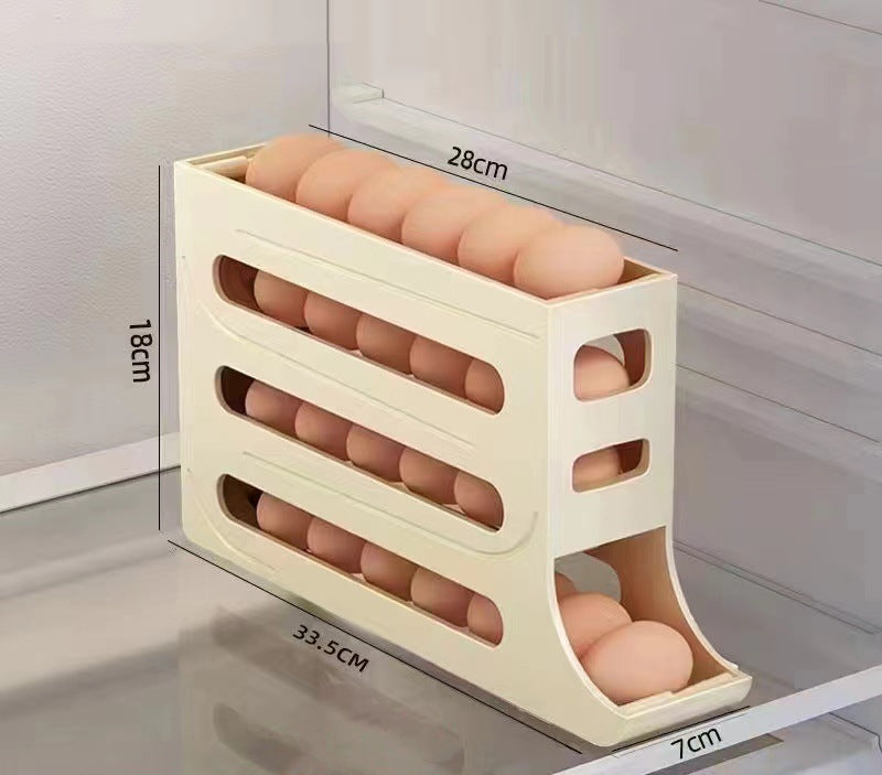 Space-saving rolling egg holder product view