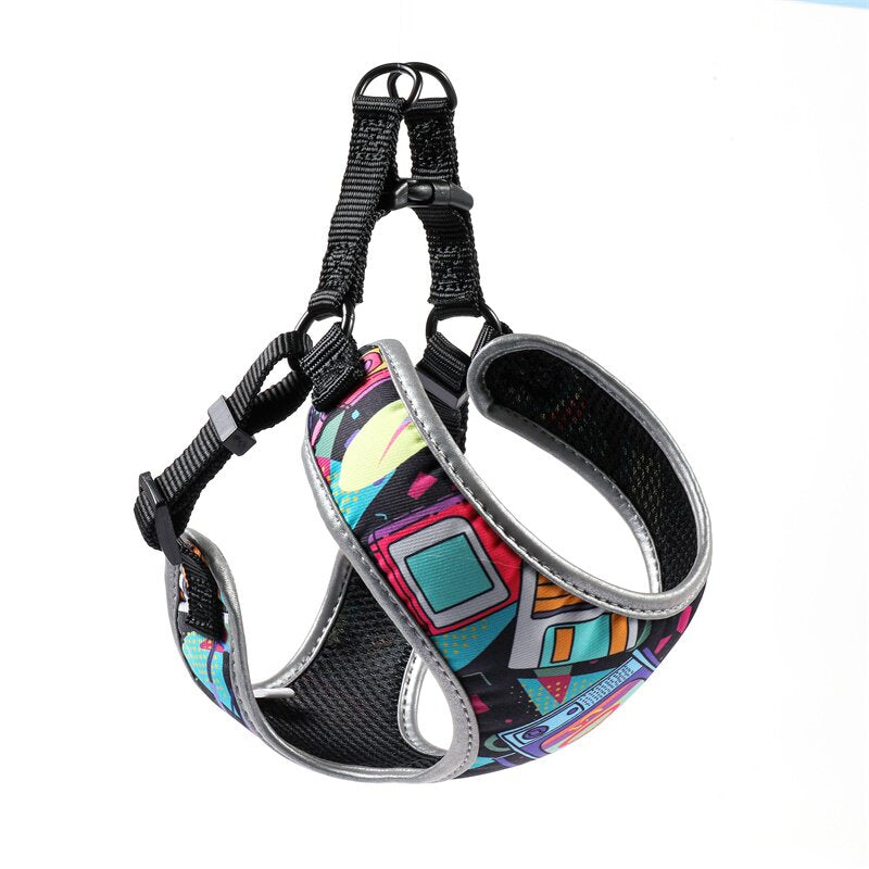 Vest-style pet harness and leash option product view