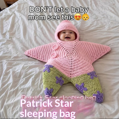 Finished star-shaped baby outfit for supervised photos